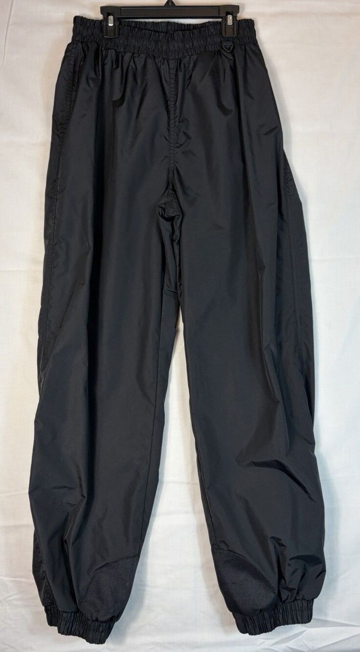 Vintage 90s Columbia Ski Snow Pants Uninsulated Lined Cuffs Black Men’s Medium